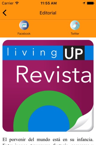 Revista LivingUp screenshot 2