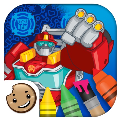 Painting Lulu Transformers Rescue Bots Coloring App iOS App