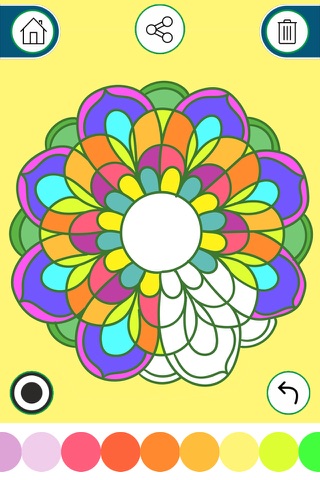 Coloring Book for Adults - Free  Color Art Therapy Pages, Stress Relief, Mandala & Relaxation screenshot 4