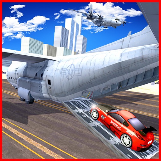 Airplane City Car Transporter Icon