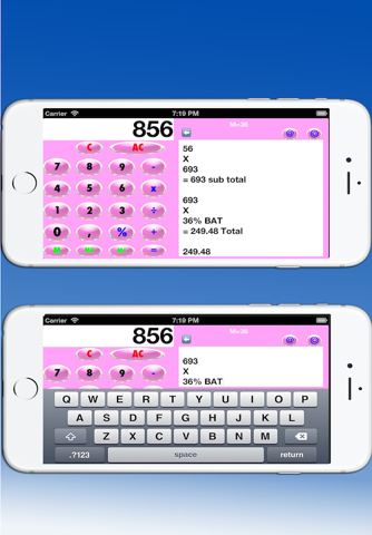 Calculator pink hd screenshot 3