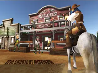 Screenshot 4 Del oeste salvaje real de disparos en 3D del juego iphone