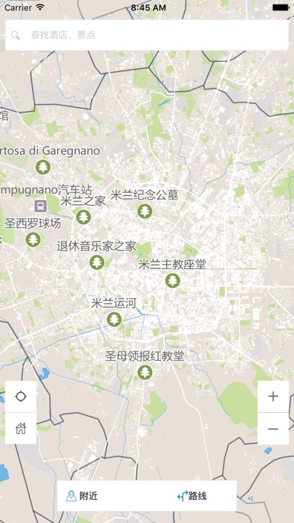 米兰中文离线地图