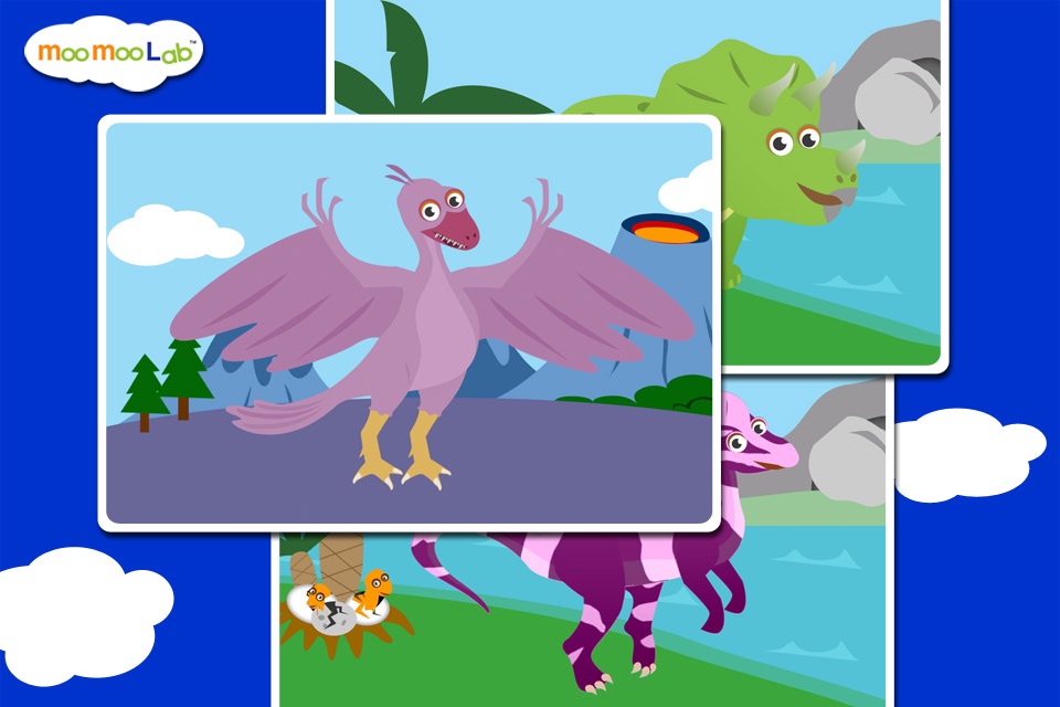 Dinosaur Sounds, Puzzles and Activities for Toddler and Preschool Kids by Moo Moo Lab screenshot 3