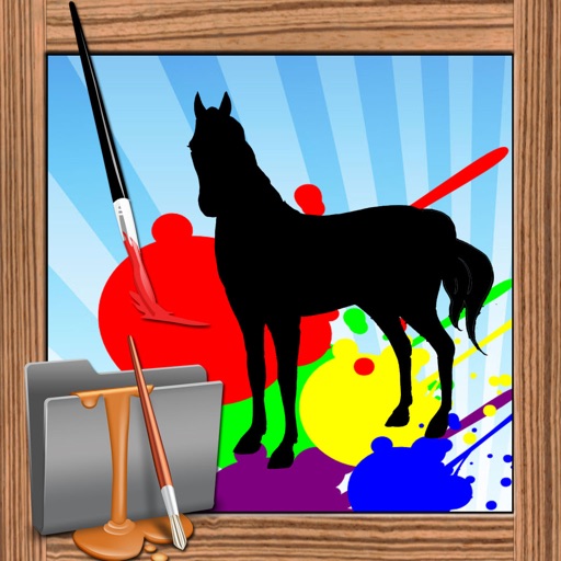 Coloring Page For Kids Game Horse Edition iOS App