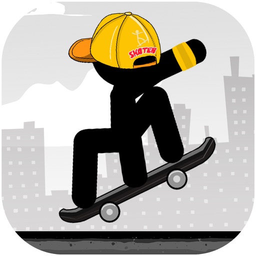 Stickman Skate 360 Epic City iOS App