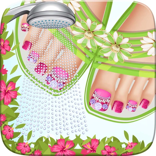 Seaside Feet Salon Girl Game Nail Art Beauty Cute Designs And Manicure Ideas Icon