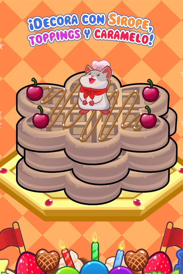 My Waffle Maker - Create, Decorate and Eat Sweet Dessert Pastries! screenshot 3