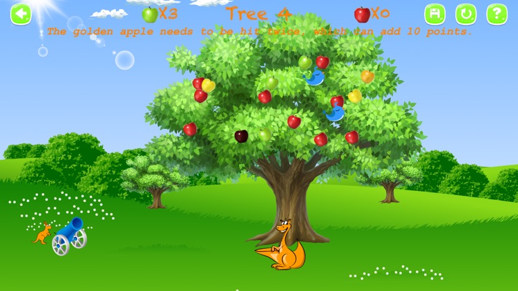 Neverfull Pouch : endless shooting of colorful apples and birds - free casual games for kids by top fun