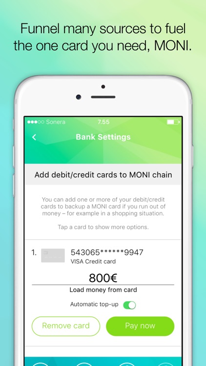 MONI - Banking in your pocket