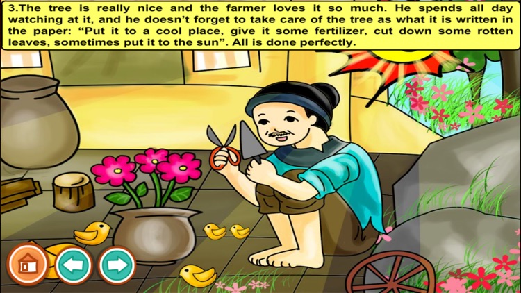 The farmer with a beloved tree (story and game for kids)
