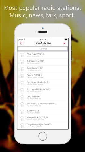 Latvia Radio Player - Listen FM Live Radio & internet podcas(圖1)-速報App