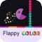 Flappy Color: Help the Pacman fly over color switch barrier