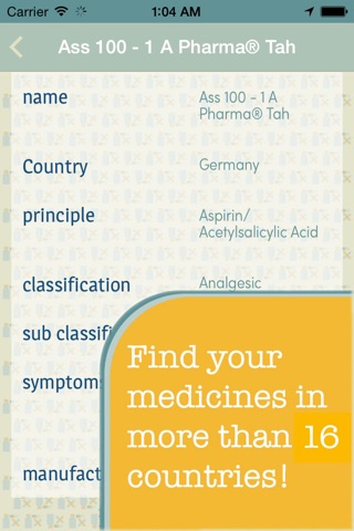 Find My Medicine | Find the equivalent of your drug when travelling screenshot 3
