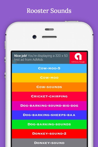 Farm Animal Sounds(Dog,Cat,Horse,Rooster,Cricket,Dove,Donkey)Sound screenshot 2