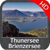 Thunersee und Brienzersee HD - GPS Navi Karte für bootfahren angeln und segeln