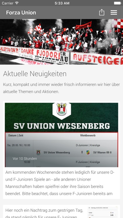 SV Union Wesenberg e.V.