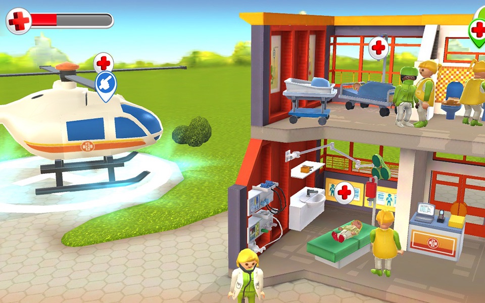 playmobil children's hospital game