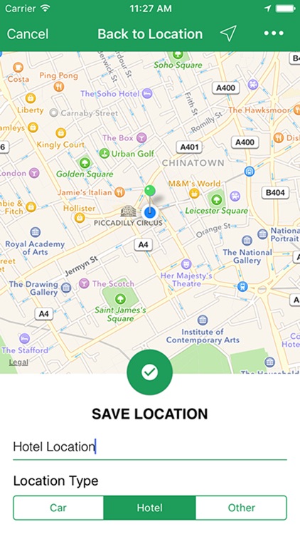 Saved Locations