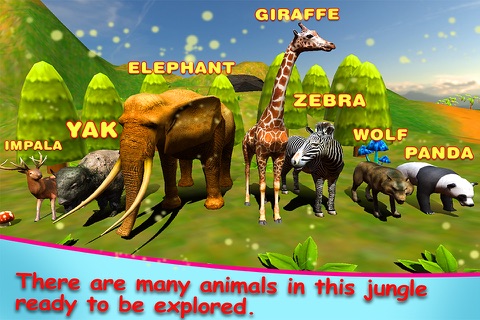 Jungle Animals in the Zoo : Let Your kid learn about Zebra, Lion, Dog, Cats & other wild animals - PRO screenshot 3