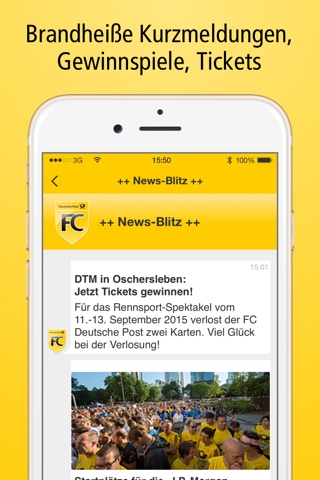 FC Deutsche Post Mobile screenshot 3