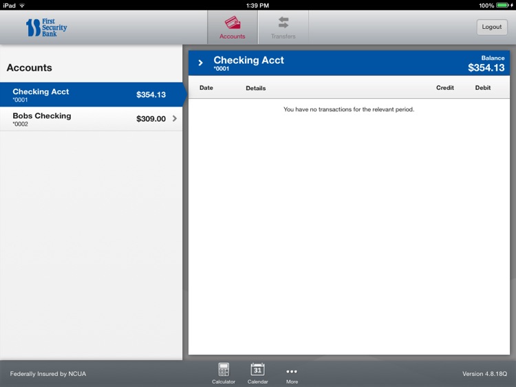 First Security Bank of Byron for iPad