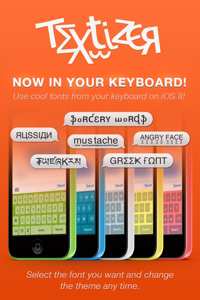 Textizer Font Keyboards Free - Fancy Keyboard themes with Emoji Fonts for Instagram screenshot 2