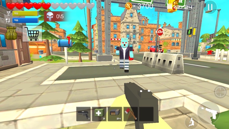 Pixel Gun Shoot - Block City Sniper