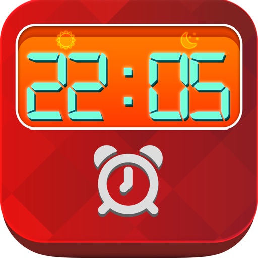 Clock Flat Design Alarm : Music Wake Up Wallpapers , Frames and Quotes Maker For Pro icon