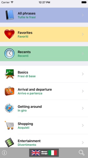 English / Italian Talking Phrasebook Translator Dictionary -(圖1)-速報App