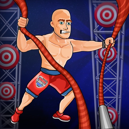 Amazing Gladiator Swing : The American Ragdoll Warrior & Ninja Rope Race
