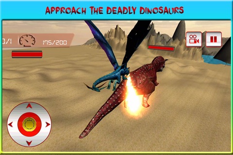 Flying Dragon Warrior Attack Pro – Monster vs Dinosaur Fighting Simulator screenshot 3