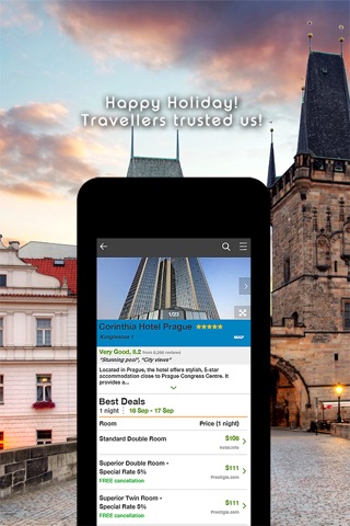 Prague, Czech Republic Hotel Search, Compare Deals & Booking With Discount screenshot 4