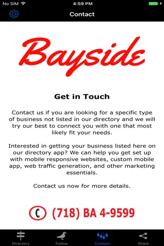Bayside Live Directory screenshot 3