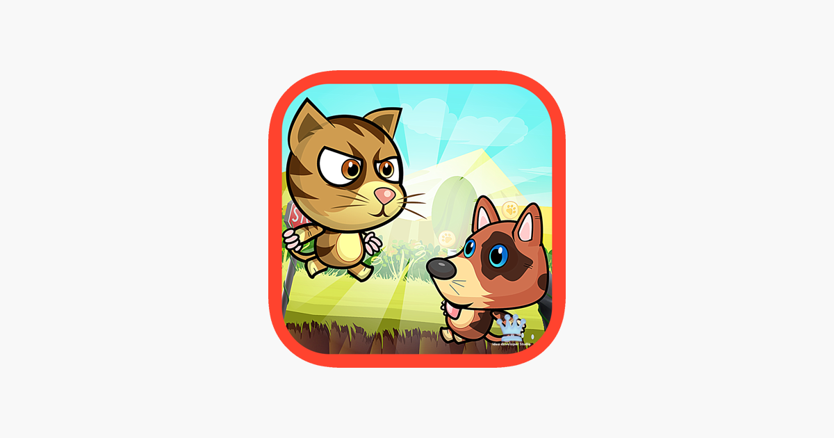 ‎kedi ve köpek go Çocuklar için hayvan çalıştırmak oyunu macera App