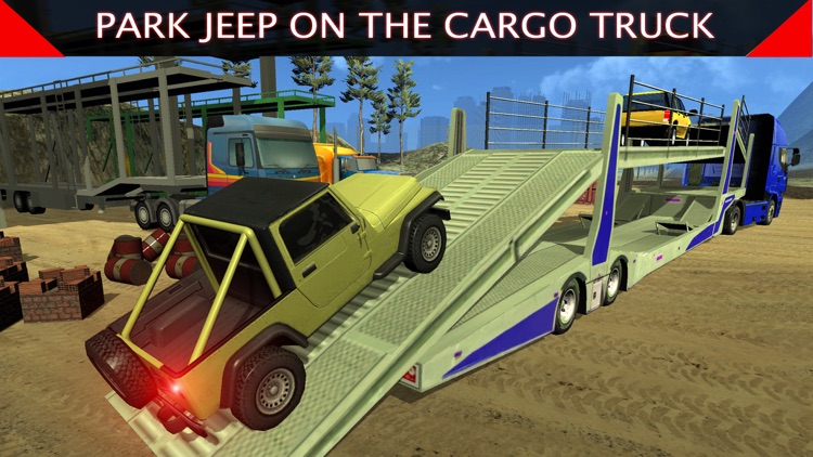 Offroad Jeep: Airplane Cargo