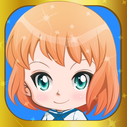 Cute anime girl creator dress-up - Chibi japanese make-up avatar characters kids Games icon