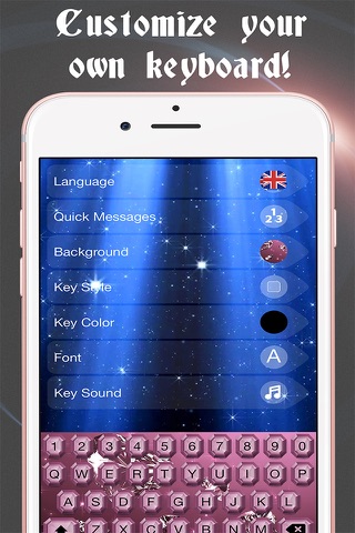 Diamond Keyboard Themes – Luxury Keyboards with New Emoji.s, Backgrounds and Fonts screenshot 3