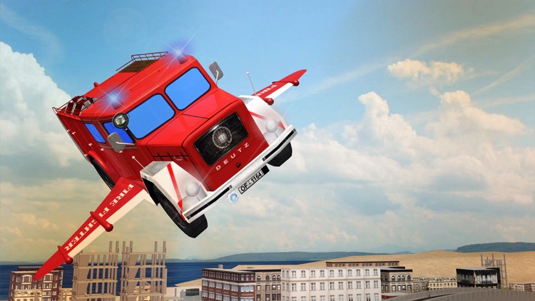 Flying Firefighter Truck simulator 2016 Real City Hero