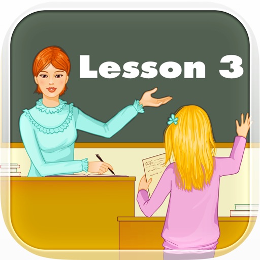 English Conversation Lesson 3 - Listening and Speaking English for kids grade 1st 2nd 3rd 4th icon