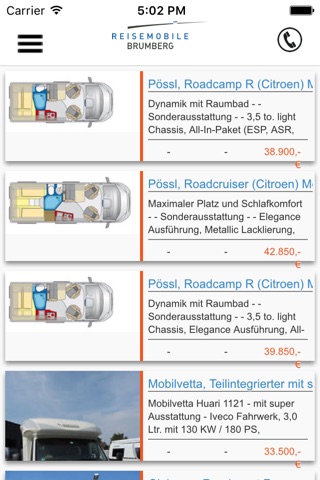 Reisemobile Brumberg screenshot 3