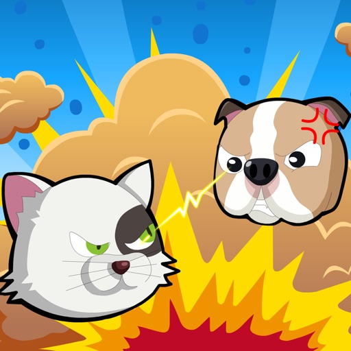 Cat Vs Dog physics game - pets fighting free game Icon