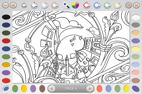 Intricate Coloring 1 Lite: Places screenshot 3