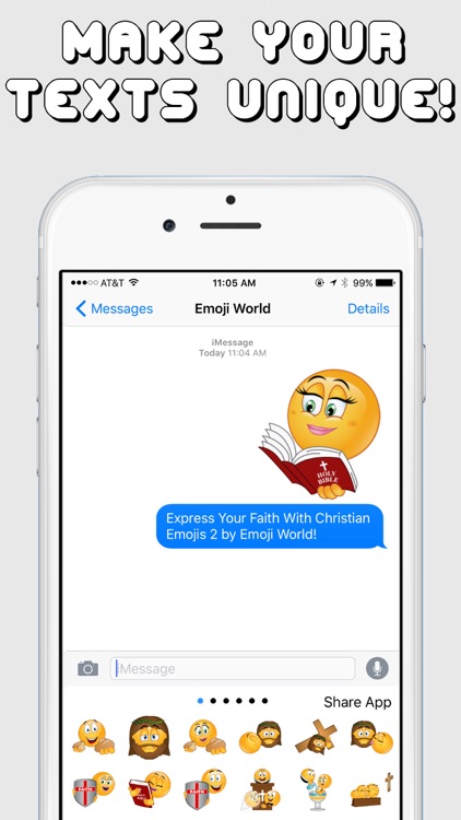 Christian Emojis 2 Keyboard by Emoji World screenshot-3