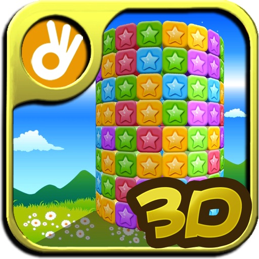 Super Stars 3D-The world's first 3D Perspective star Elimination Game Icon