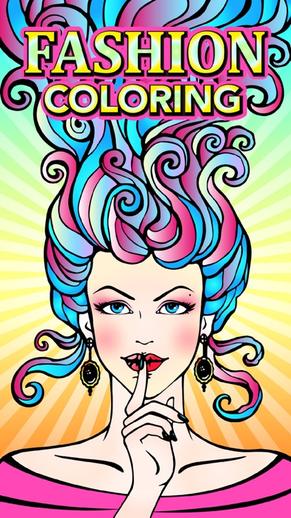 Fashion Coloring Book for Adults: Stress Relieving Color Therapy - Free Fun Girls Colouring Games