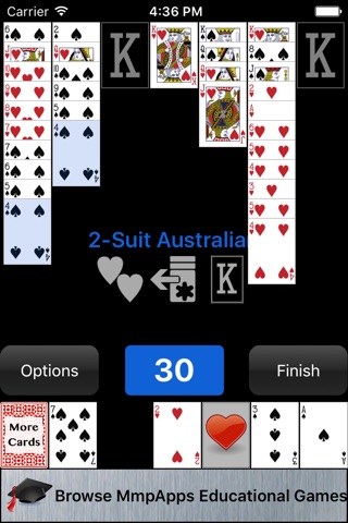 2-Suit Australian Solitaire screenshot 4