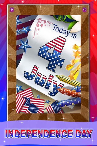 Happy 4th July - Happy Independence Day America Greeting Cards screenshot 3