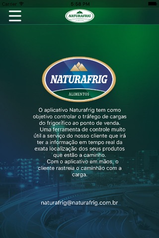 Naturafrig Rastreamento screenshot 2