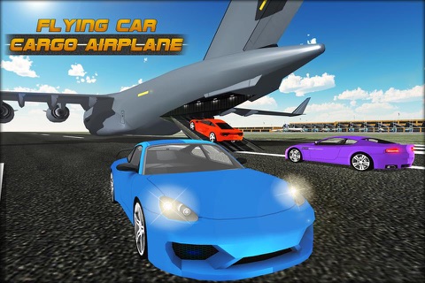 Flying Car Cargo Airplane 3D - Cargo Freight Vehicle Transporter Plane Game screenshot 2